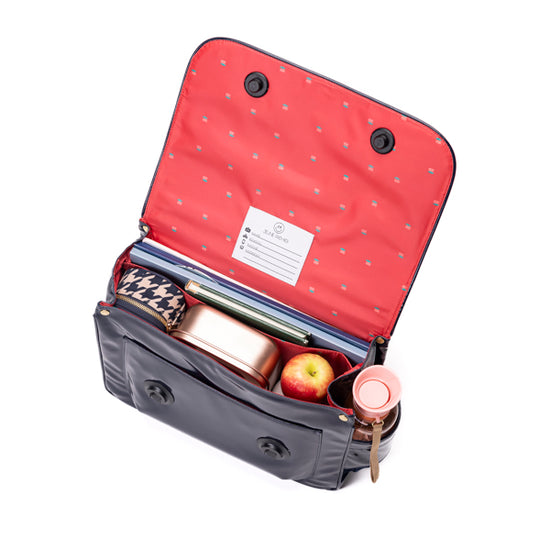 Jeune Premier - Skoletaske retro 16L - Love Cherries