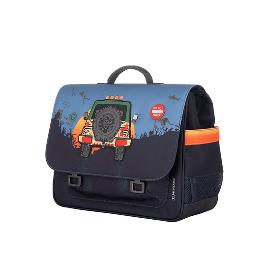 Jeune Premier skoletaske retro 16L - Jungle Jeep
