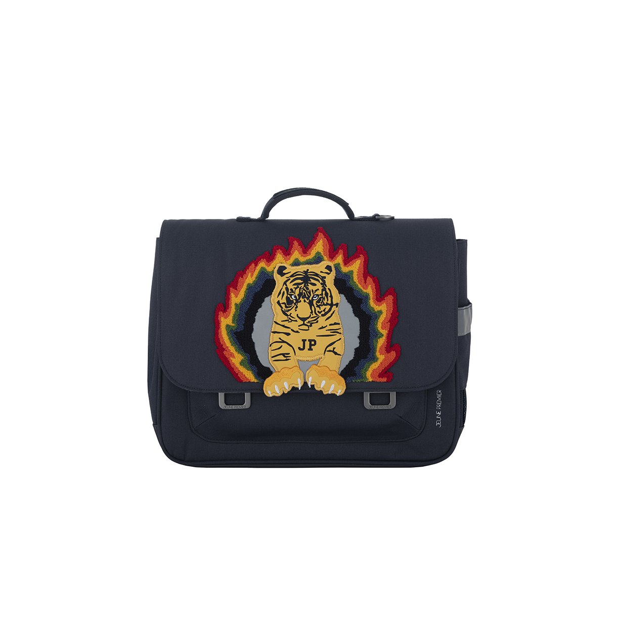 Jeune Premier skoletaske retro 16L - Tiger Flame