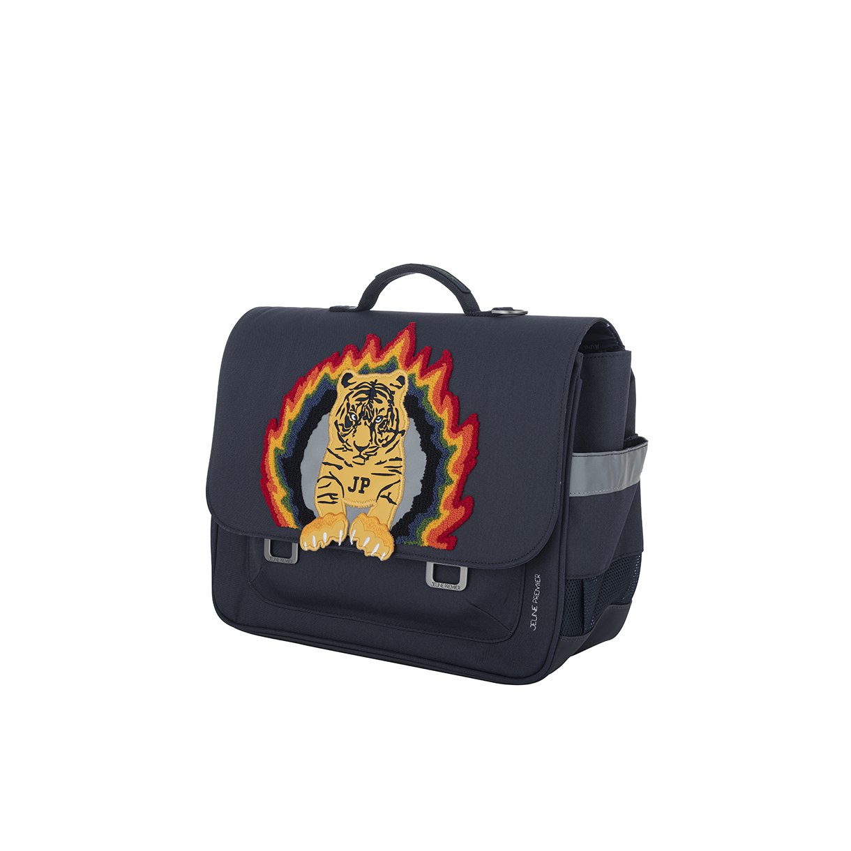 Jeune Premier skoletaske retro 16L - Tiger Flame