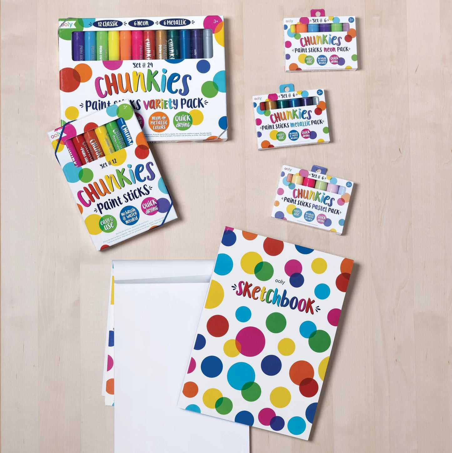 OOLY - Malestift 12 stk - Chunkies Original