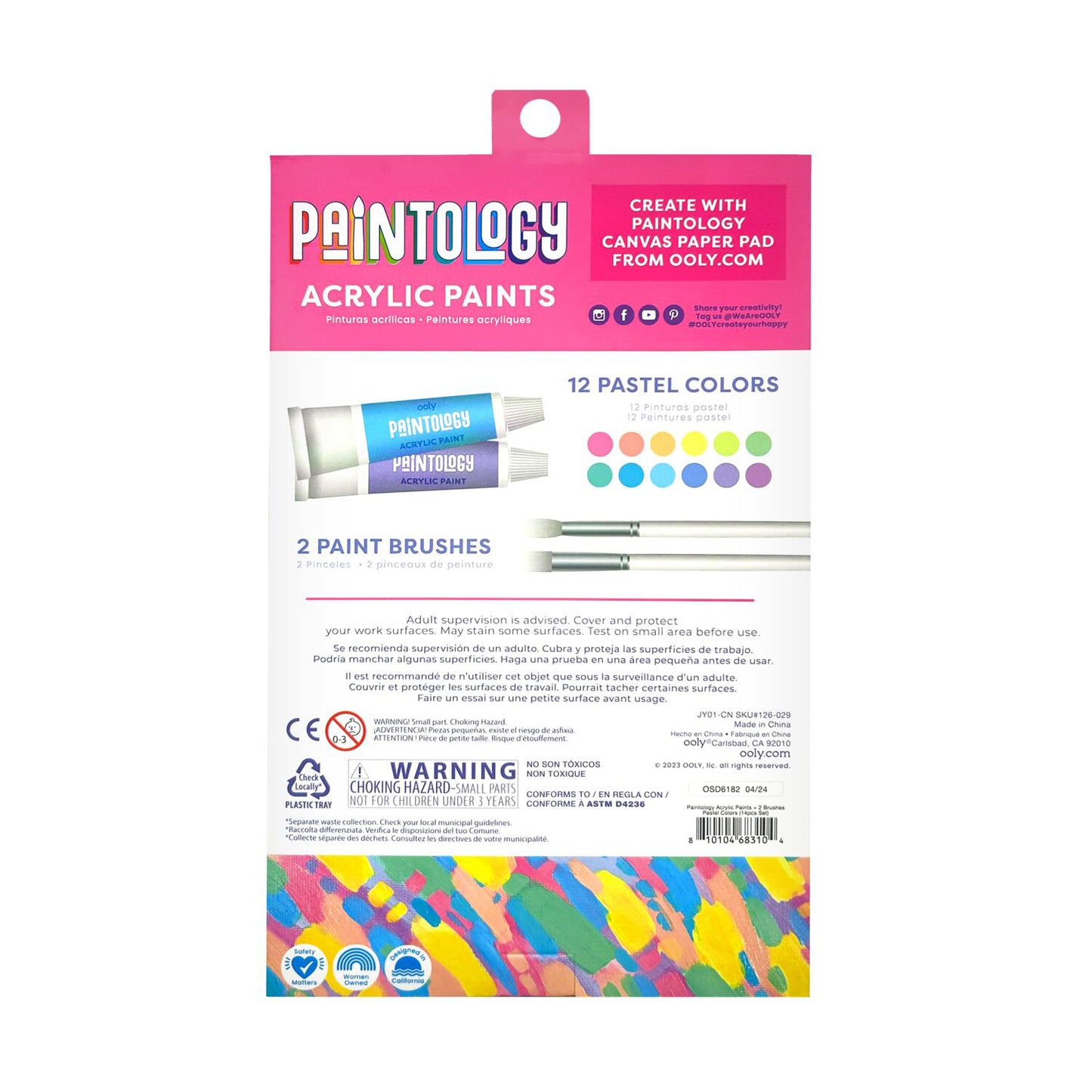 OOLY - Akrylmaling sæt - Paintology - Pastel