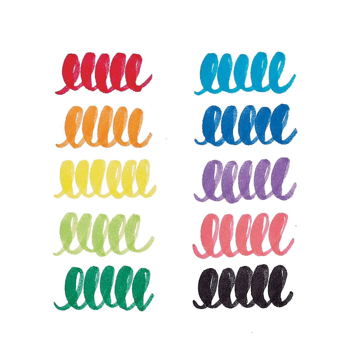 OOLY - Jumbo penseltusser 10 stk - Afvaskelige - Big Bright Brush