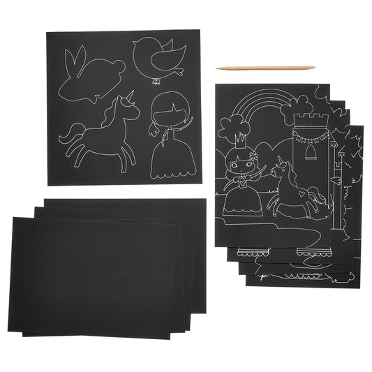 OOLY - Ridsekort - Princess Garden - Scratch & Scribble