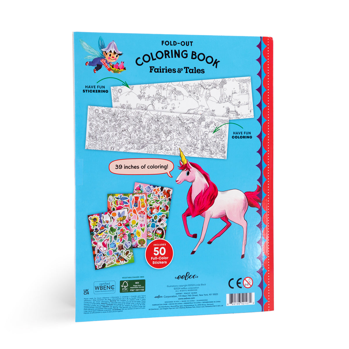 eeBoo - Fold-ud malebog - Feer og eventyr