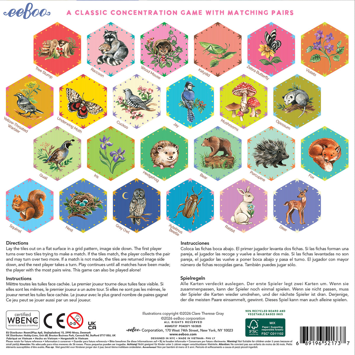 eeBoo - Huskespil - Skovens venner