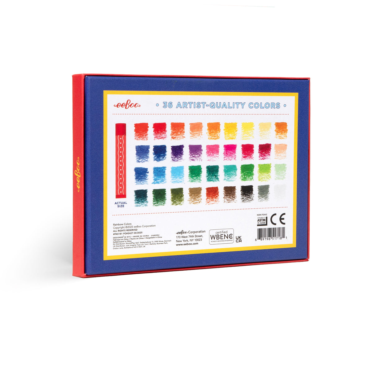 eeBoo - Oliepastel 36 stk - Rainbow