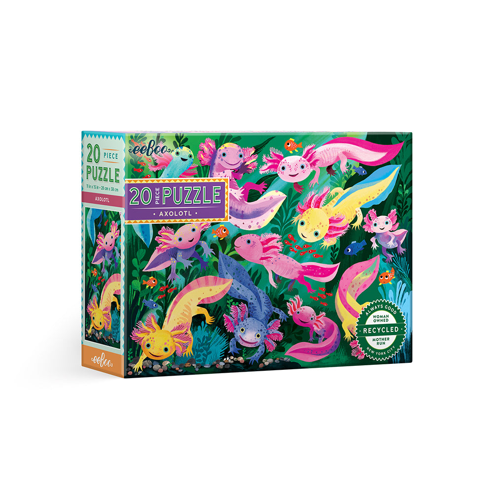 eeBoo - Puslespil 20 brk - Axolotl