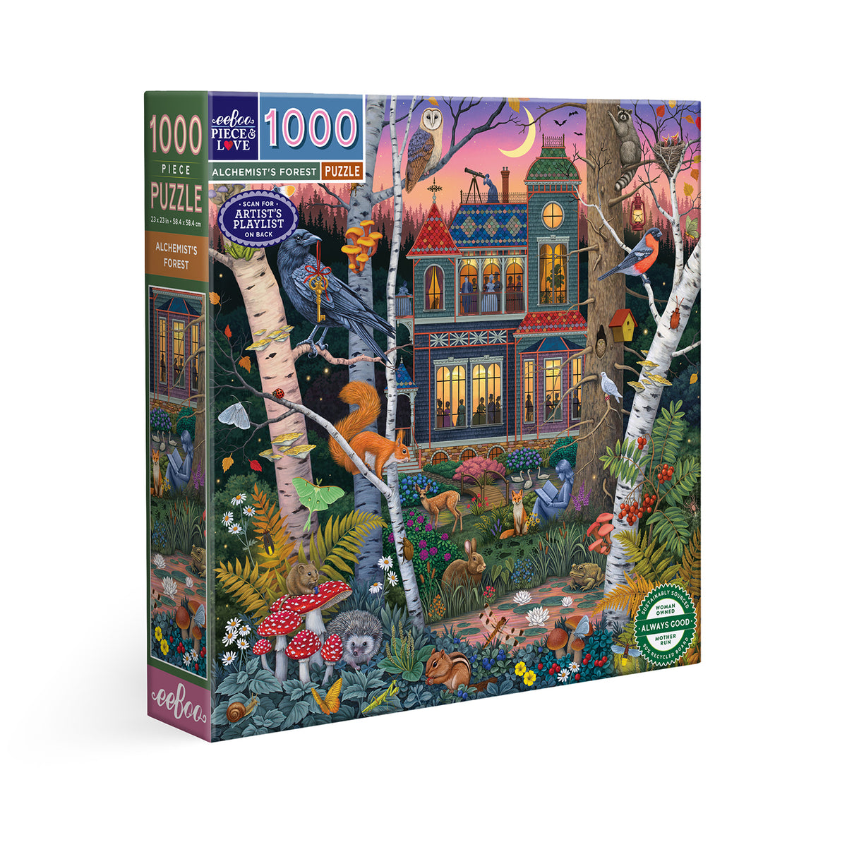 eeBoo - Puslespil 1000 brk - Alchemist's Forest