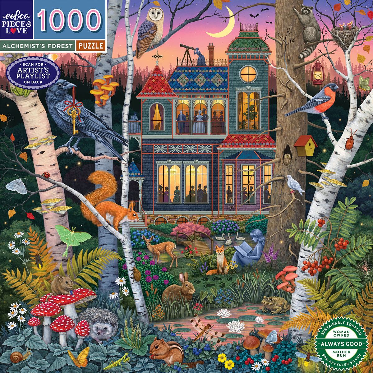 eeBoo - Puslespil 1000 brk - Alchemist's Forest