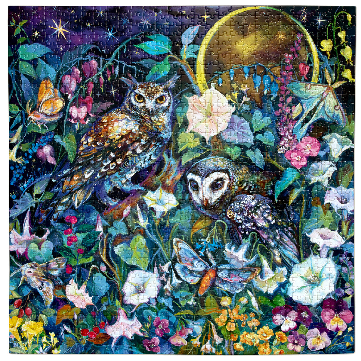 eeBoo - Puslespil 1000 brk - Moon Garden