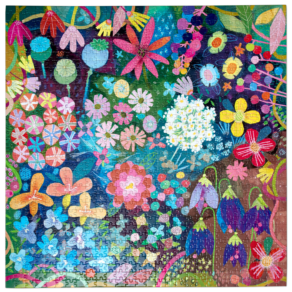 eeBoo - Puslespil 1000 brk - Seeds & Flowers