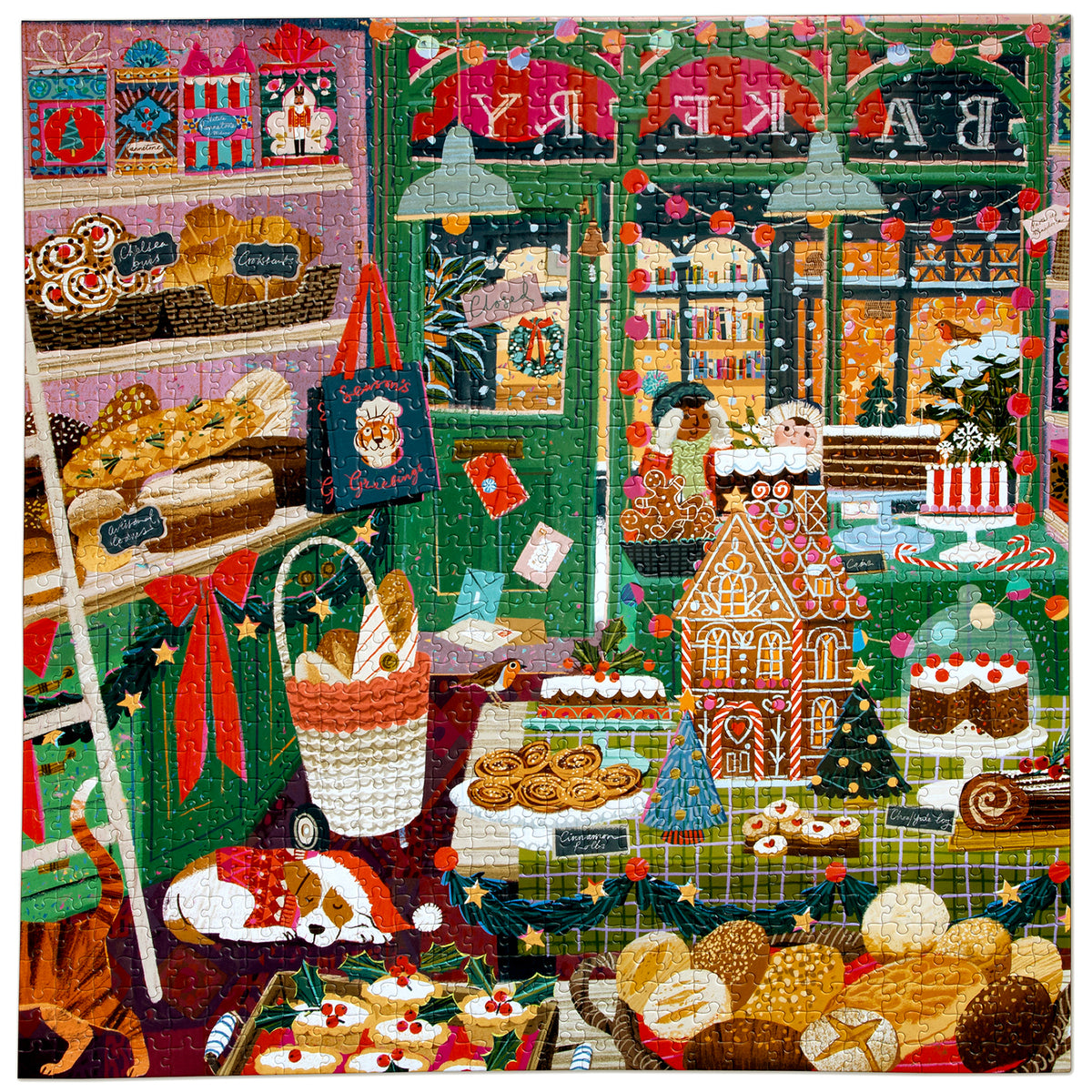 eeBoo - Puslespil 1000 brk - Holiday Bakery
