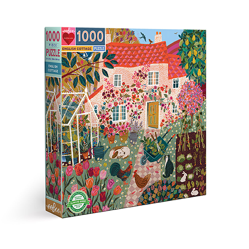 eeBoo - Puslespil 1000 brk - English Cottage
