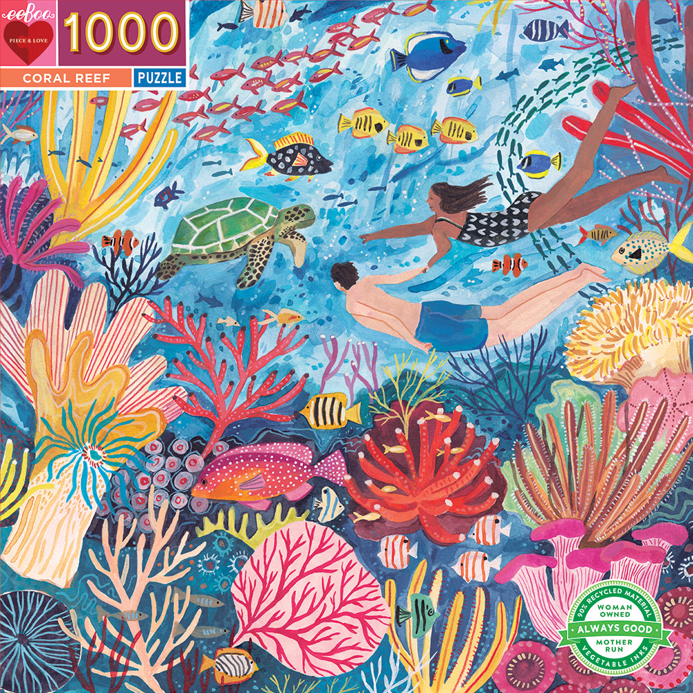 eeBoo - Puslespil 1000 brk - Koralrev