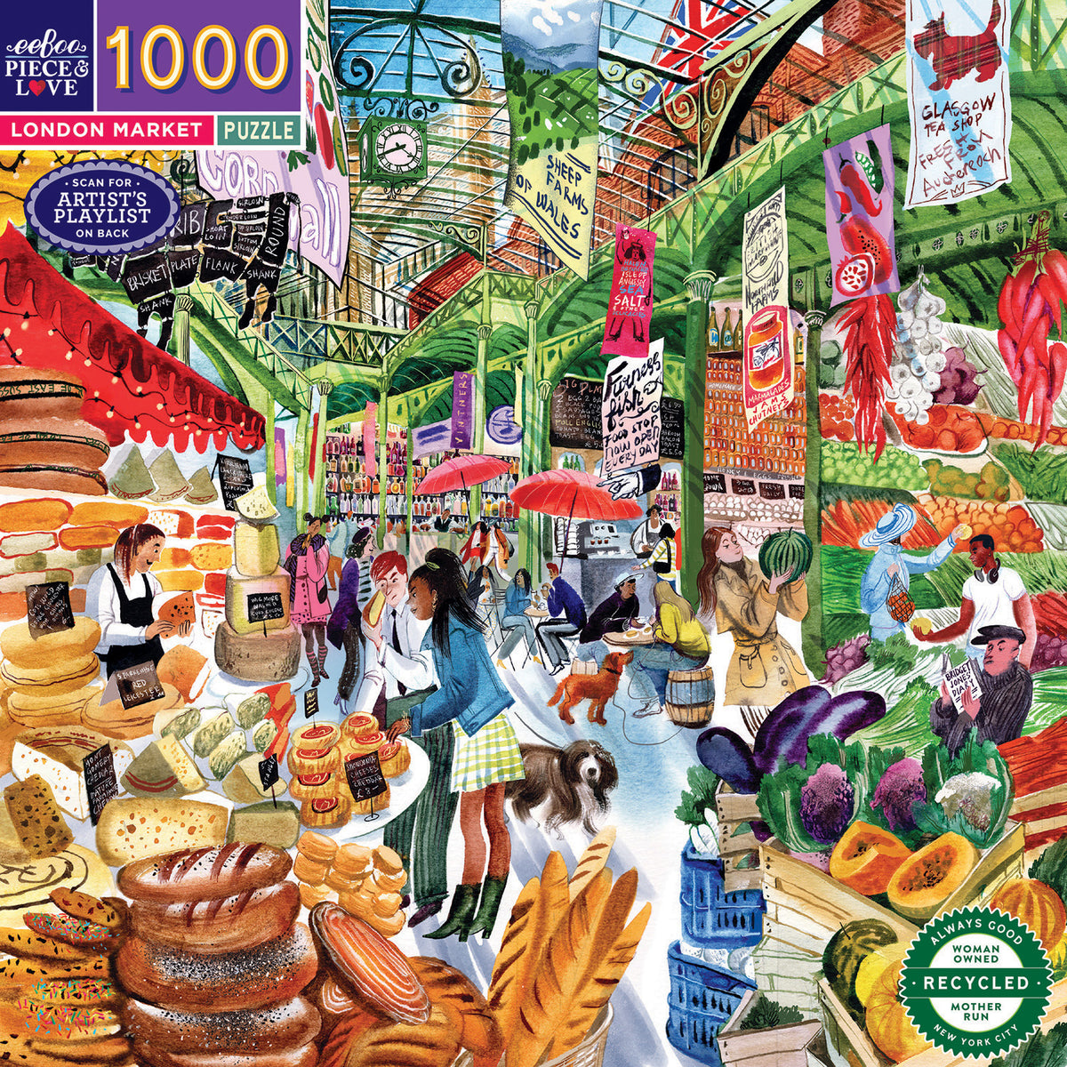 eeBoo - Puslespil 1000 brk - London Market