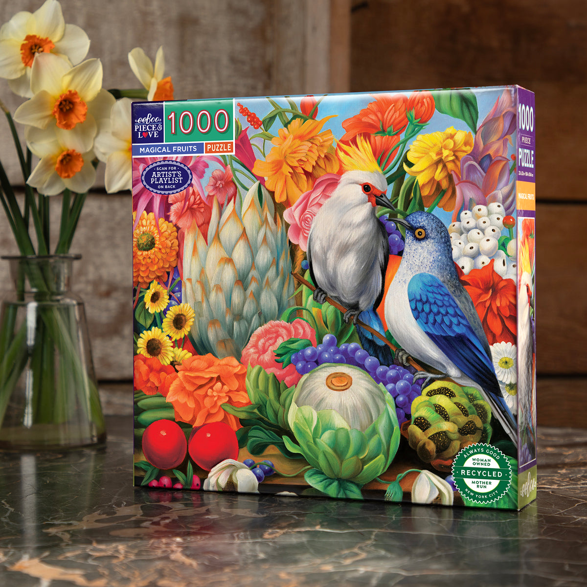 eeBoo - Puslespil 1000 brk - Magical Fruits