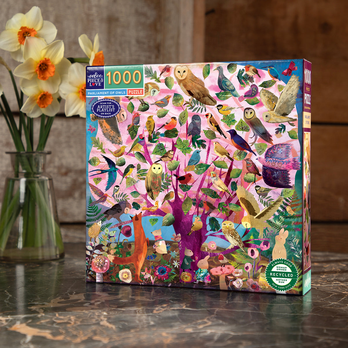 eeBoo - Puslespil 1000 brk - Parliament of Owls