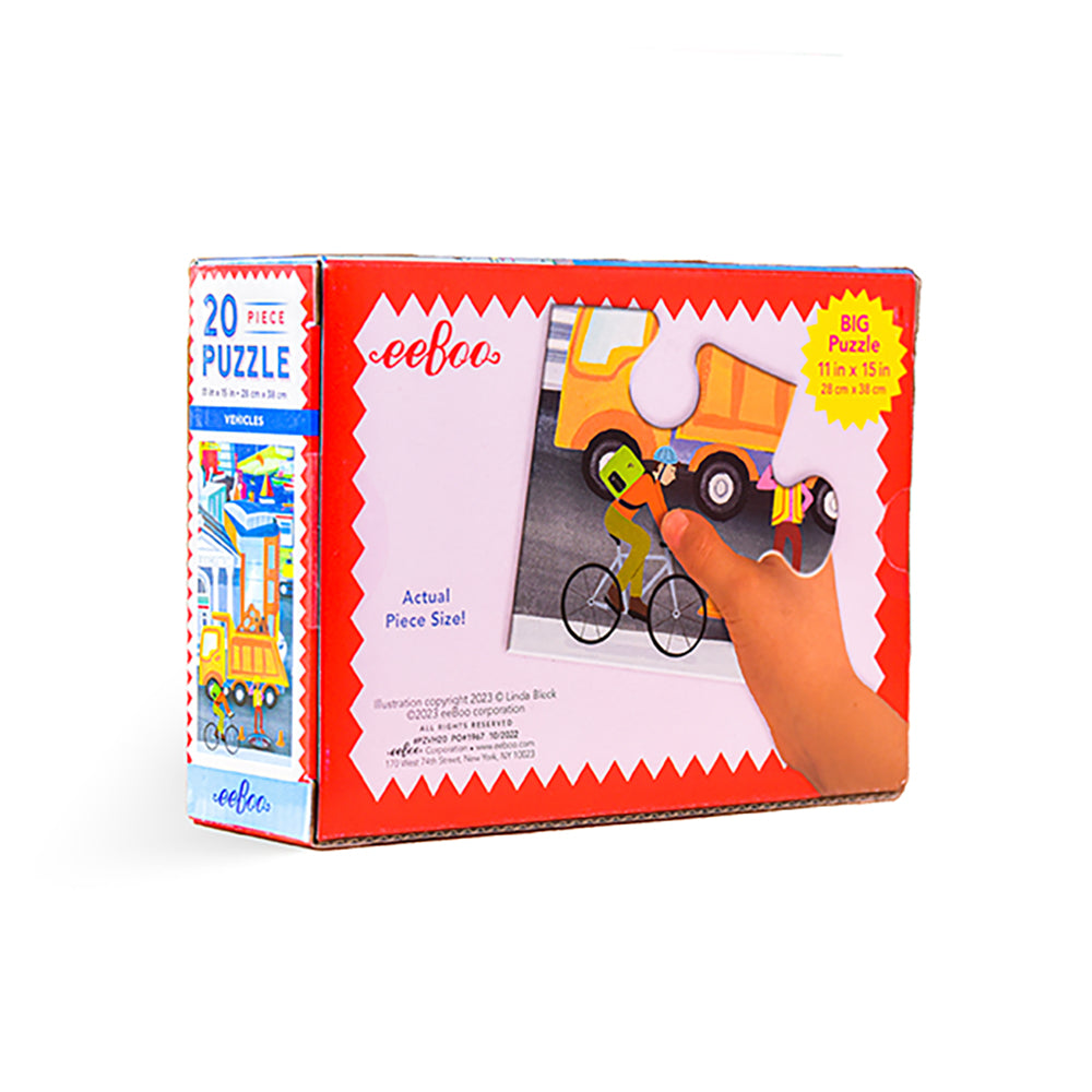 eeBoo - Puslespil 20 brk - Transportmidler