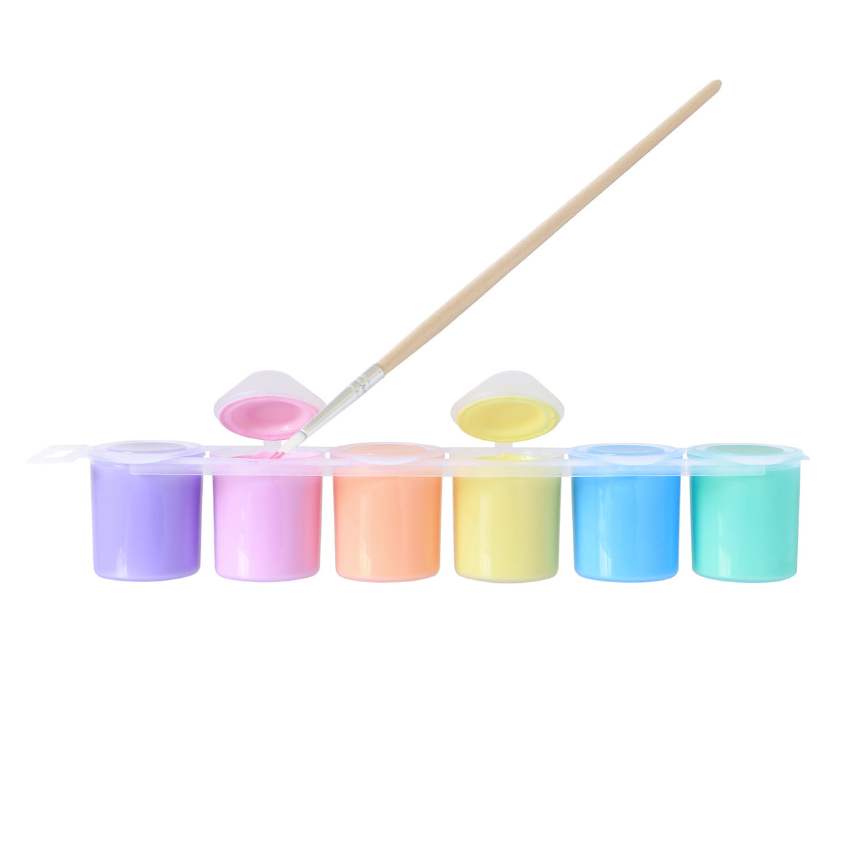 PRIMO - Plakatmaling 6 bøtter 25ml - Pastel