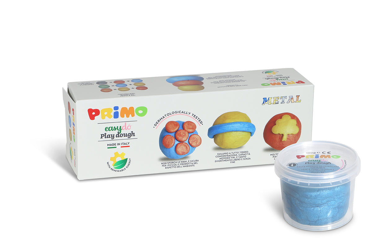PRIMO - Modellervoks - 3 bøtter 100g - Metallic