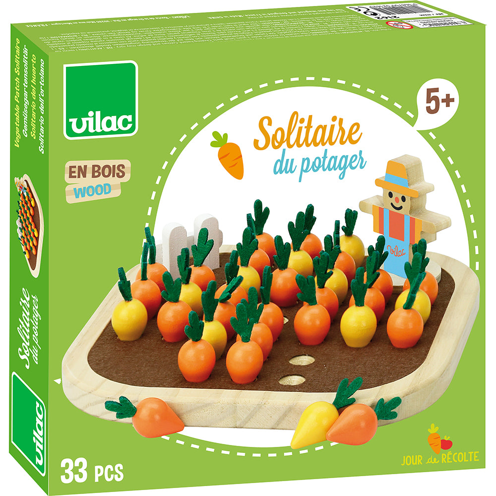 Vilac - Spil - Solitaire - Gartnerens grøntsager