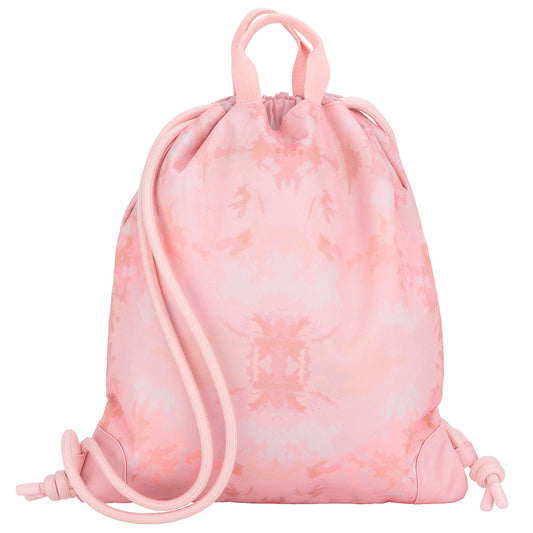 lyserød idrætspose med pegasus på