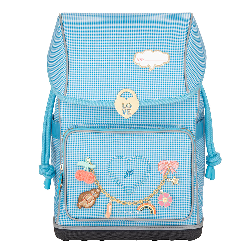 Jeune Premier skoletaske Ergomaxx 18L - Vichy Love Blue