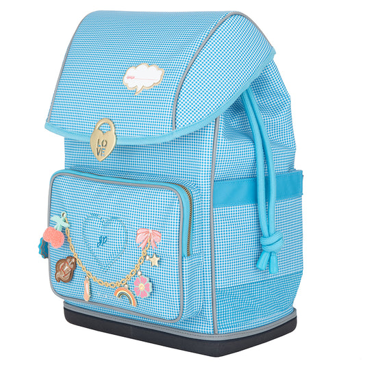 Jeune Premier skoletaske Ergomaxx 18L - Vichy Love Blue