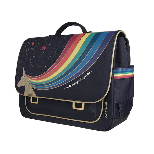 Jeune Premier skoletaske retro 16L - Unicorn Gold