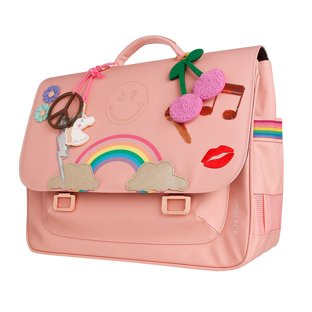 Jeune Premier skoletaske retro 16L - Lady Gadget Pink