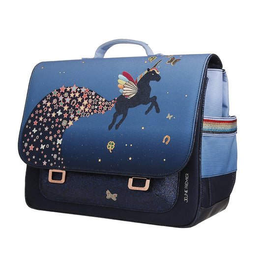 Jeune Premier skoletaske retro 16L - Unicorn Universe
