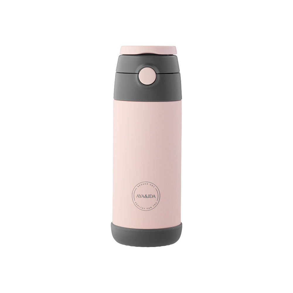 Aya & Ida - Kids Straw Bottle 350 ml - Soft Rose