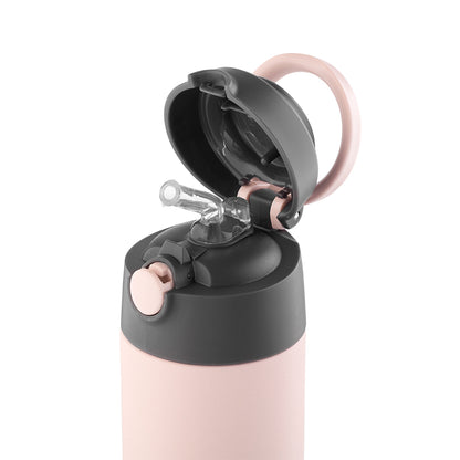Aya & Ida - Kids Straw Bottle 350 ml - Soft Rose