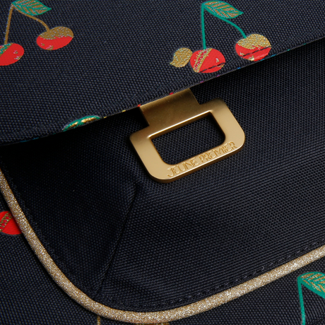 Jeune Premier - Retro Midi Skoletaske 16L - Love Cherries