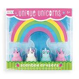 OOLY - Viskelæder med duft 5 stk - Unique Unicorns Strawberry