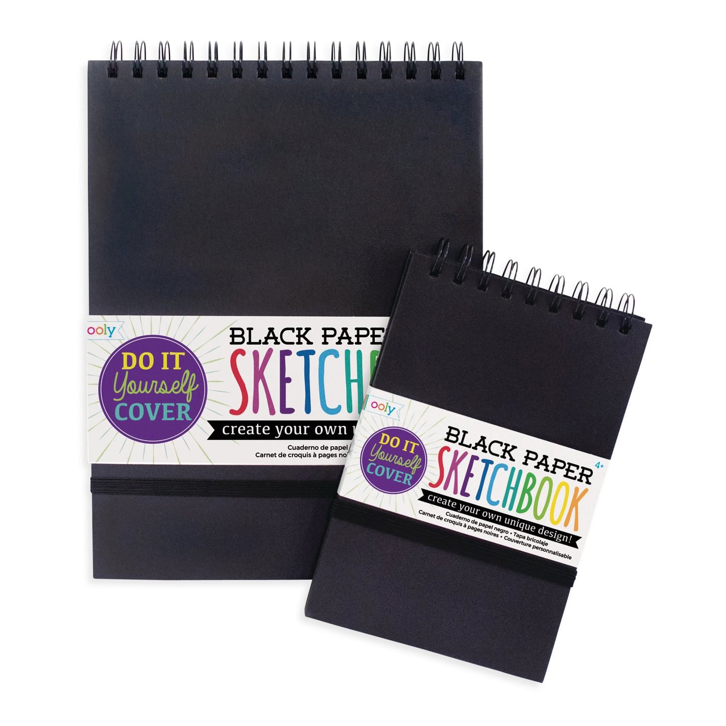 OOLY - Skitseblok - DIY - Sort 13x19 cm