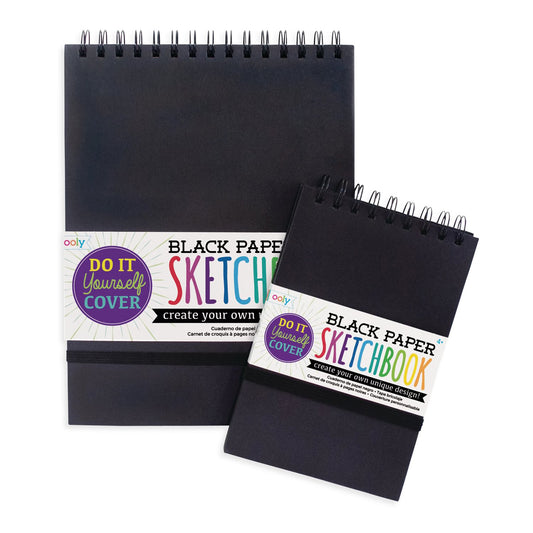 OOLY - Skitseblok - DIY - Sort 13x19 cm