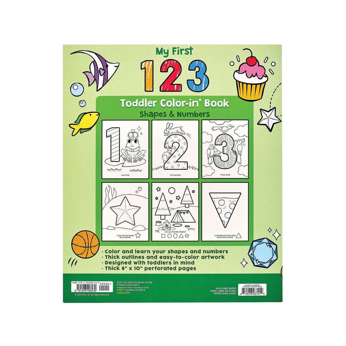 OOLY - Malebog - 123 Shapes and Numbers
