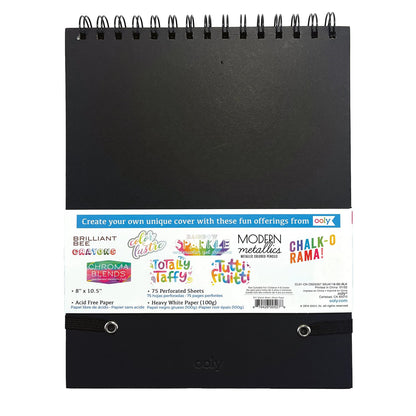 OOLY - Skitseblok - DIY - Sort 20,5x26,5 cm