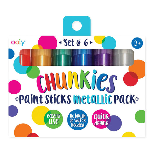 OOLY - Malestift 6 stk - Chunkies Metallic