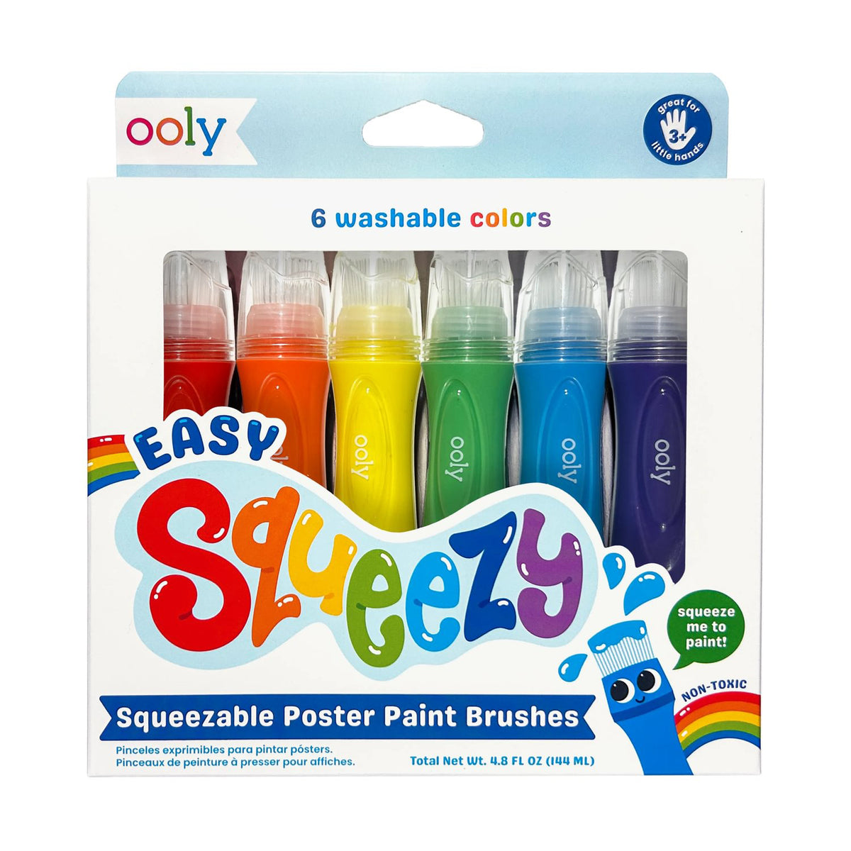 OOLY - Plakatmaling i pensel 6 stk - Easy Squeezy
