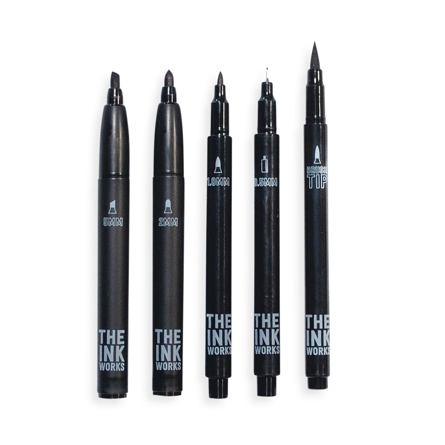 OOLY - Sort pen 5 stk - The Ink Works