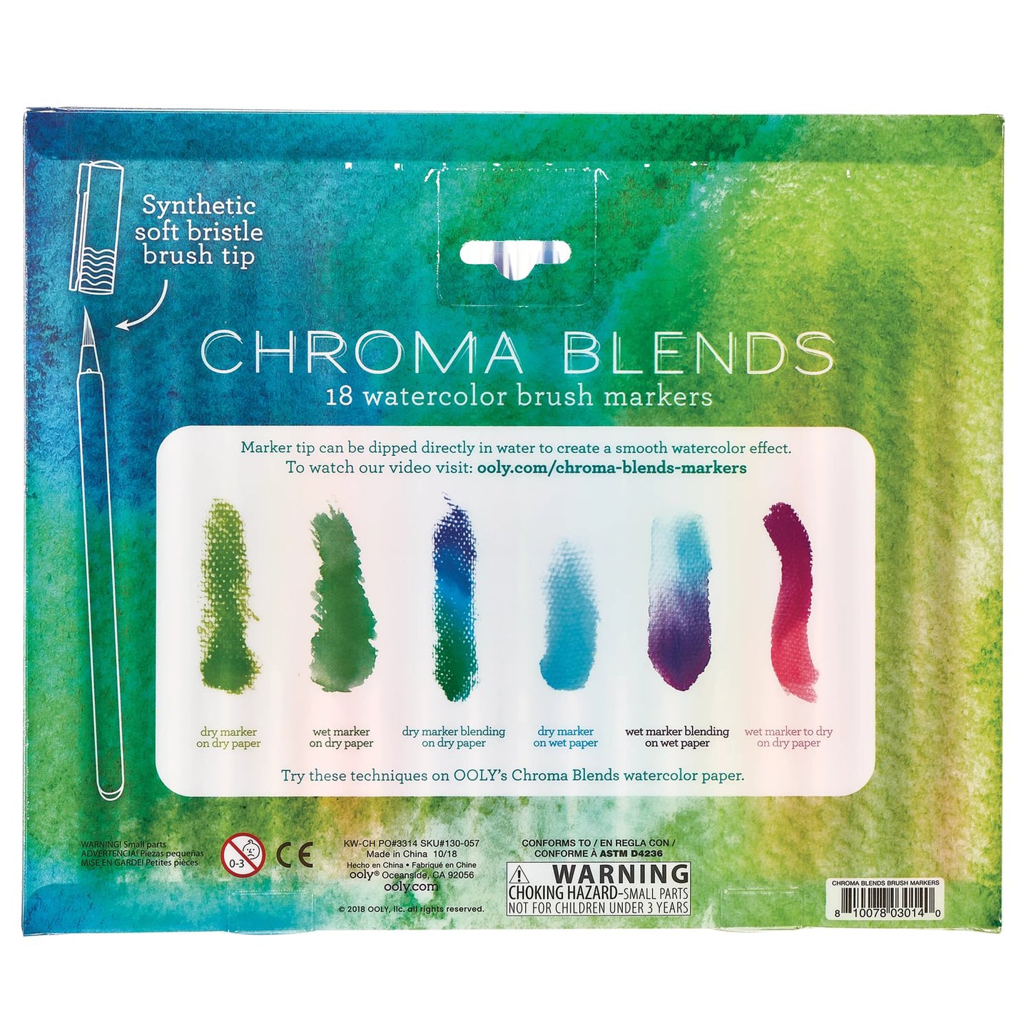OOLY - Penseltusser 18 stk - Chroma Blends - Vandfarve