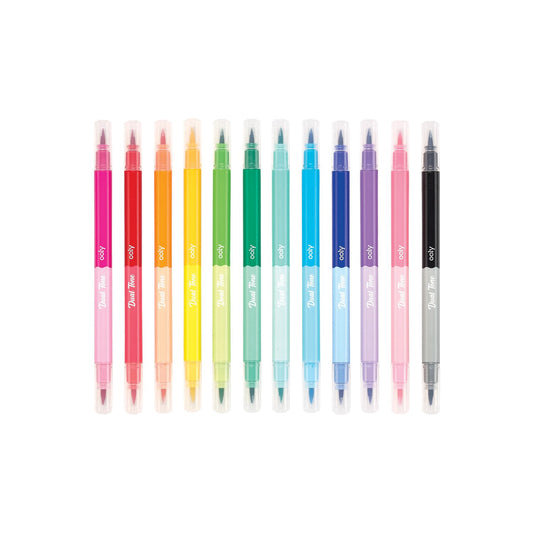 OOLY - Penseltusser 12 stk - Dobbeltsidet - Dual Tone
