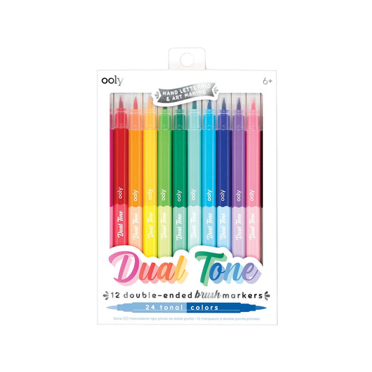 OOLY - Penseltusser 12 stk - Dobbeltsidet - Dual Tone