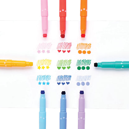 OOLY - Tusser med stempel 9 stk - Confetti