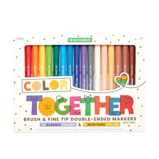 OOLY - Tusser 18 stk - Dobbeltsidede - Color Together