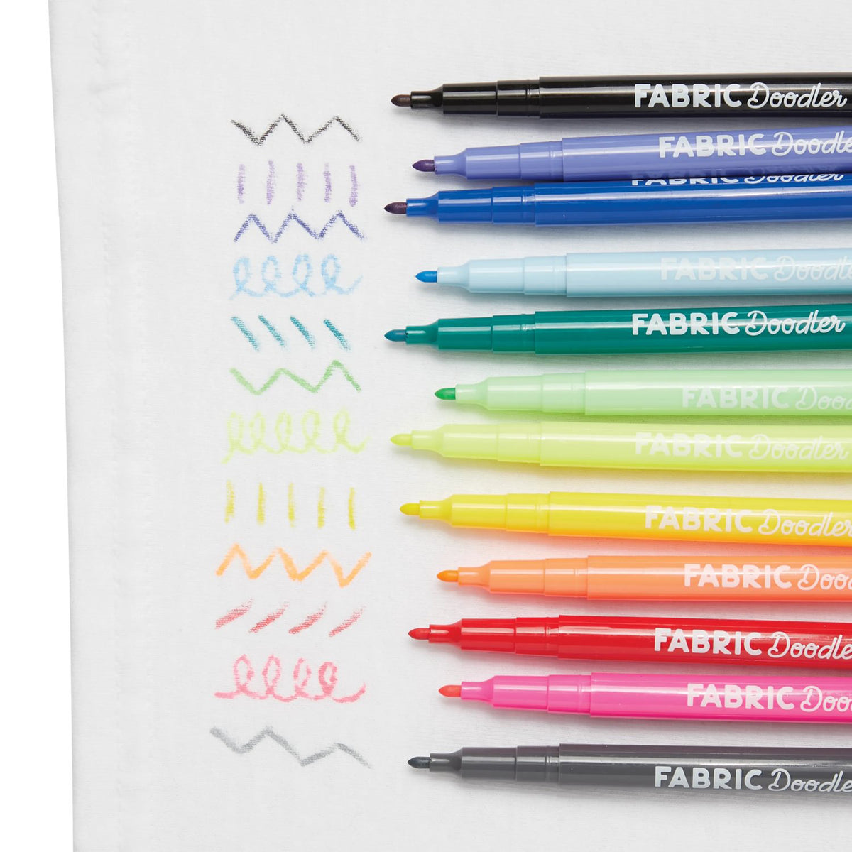 OOLY - Tekstil tusser 12 stk - Doodlers
