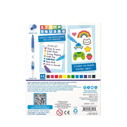 OOLY - Tusser 12 stk - Dobbeltsidede - Stamp a Square